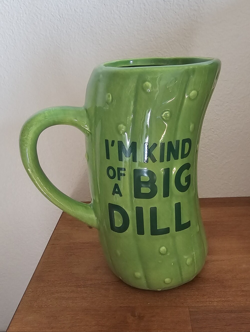 NWOT BigMouth Inc. "I'm Kind Of A Big Dill" Giant Pickle Mug